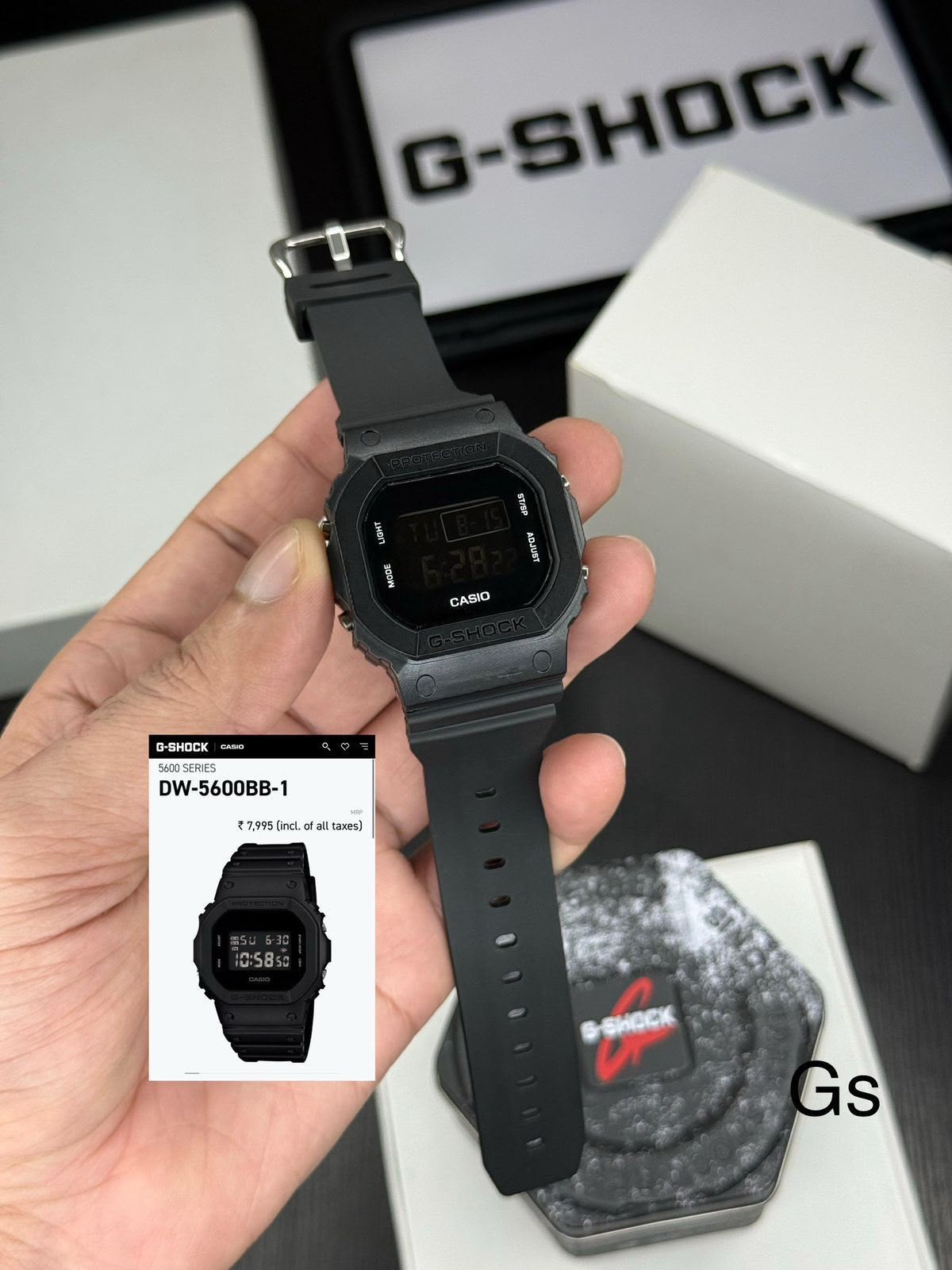 G-SHOCK | CASIO 5600 SERIES DW-5600BB-1 Full Black_S24