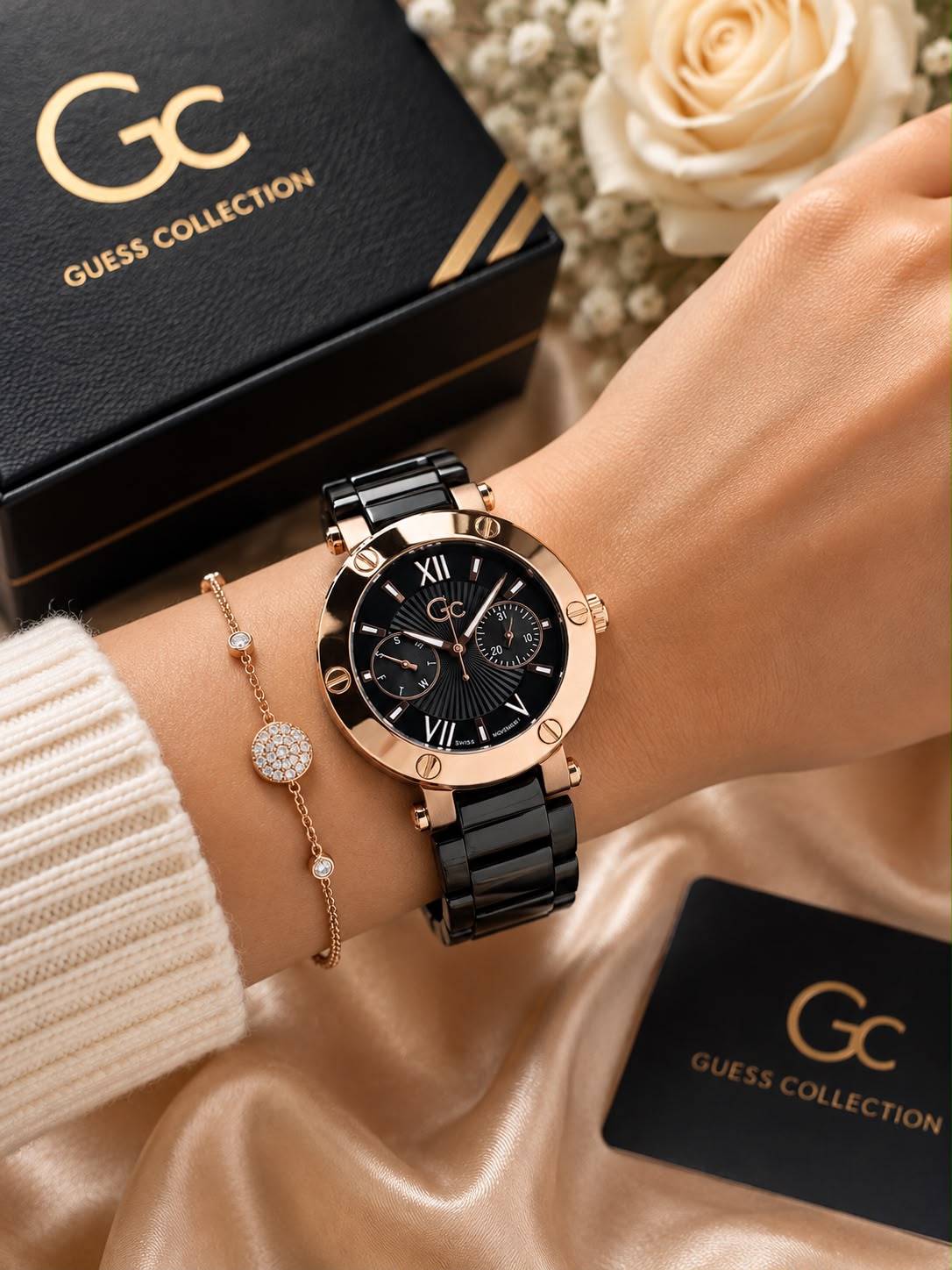GC AURA SERIES – ELEGANT BLACK & ROSEGOLD LUXURY FOR WOMEN_S_L8