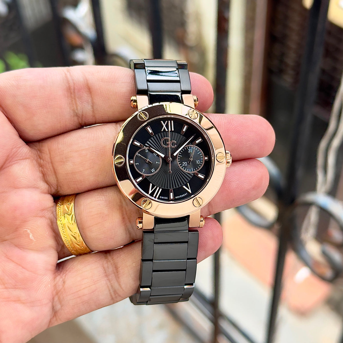 GC AURA SERIES – ELEGANT BLACK & ROSEGOLD LUXURY FOR WOMEN_S_L8