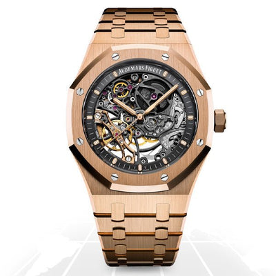 Au_emars Piguet Royal Oak Double Balance Wheel Openworked - Rose Gold_J11
