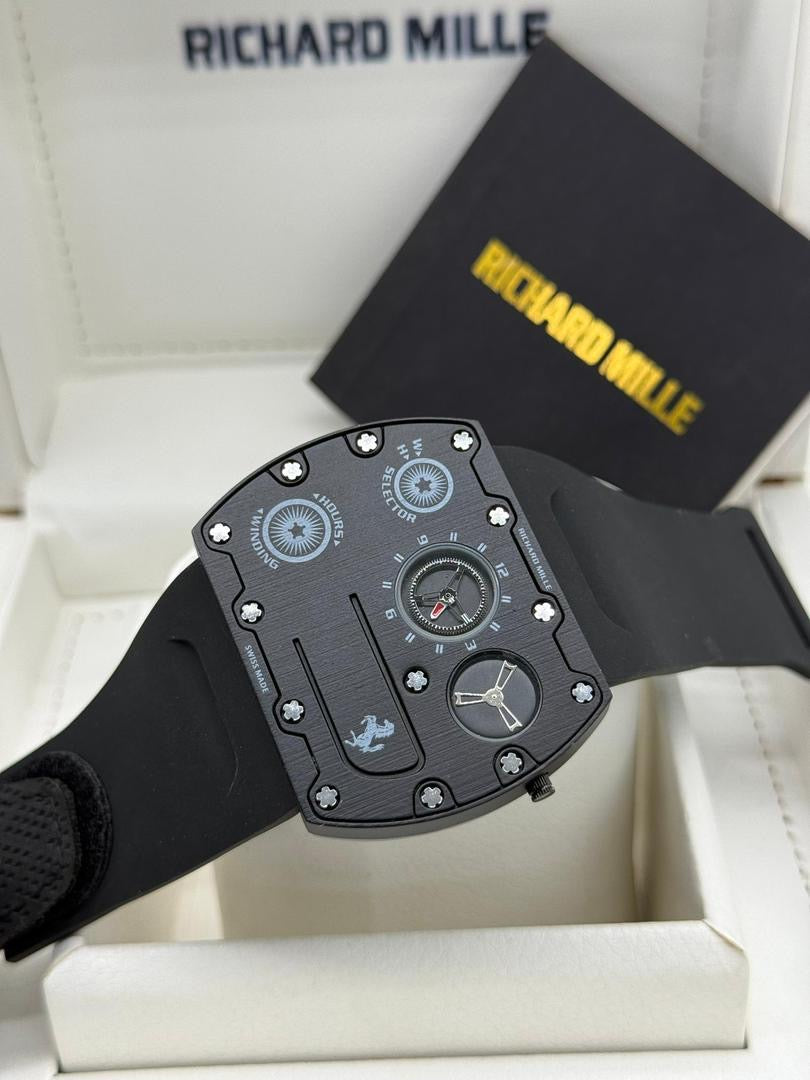 Ric@rd Mille RM UP-01 Ferrari Ultra-Thin – Limited Edition Titanium - Full Black_J14