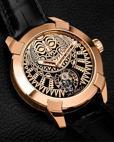 Elegance & Luxury Golden Round Jacob & Co | Limited Editions_J2