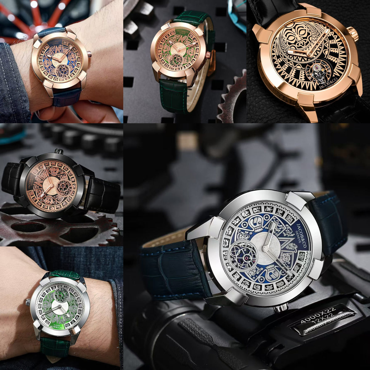 Elegance & Luxury Golden Round Jacob & Co | Limited Editions_J2