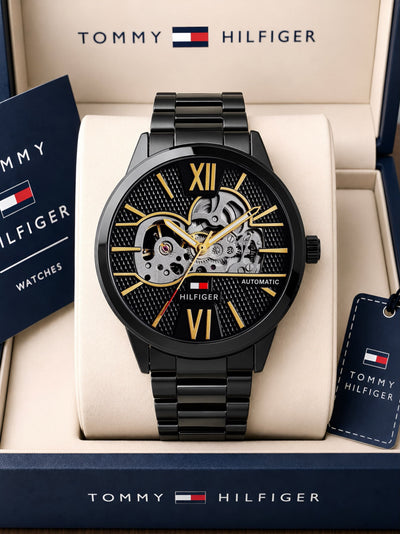 The Tommy Hilfiger Automatic Skeleton watch combines modern elegance with a premium design__J4