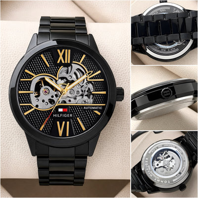 The Tommy Hilfiger Automatic Skeleton watch combines modern elegance with a premium design__J4