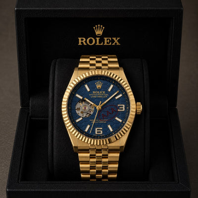 R@olex Luxury Green Dial Automatic Watch_S9