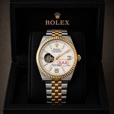 R@olex Luxury Green Dial Automatic Watch_S9