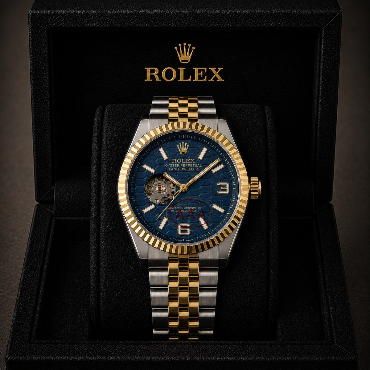 R@olex Luxury Green Dial Automatic Watch_S9