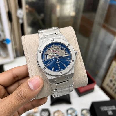 Hublo@t Classic Fusion Skeleton — Premium stainless-steel finish, striking skeleton dial,*_S14