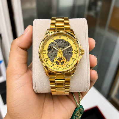 ⌚ Ro_lex automatic Skeleton Gold Edition_S15
