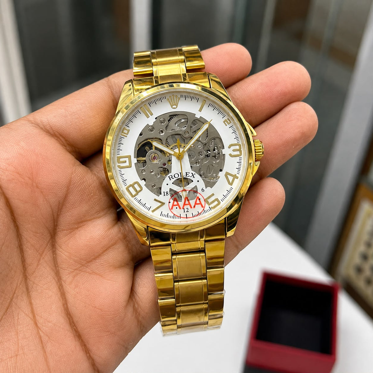 ⌚ Ro_lex automatic Skeleton Gold Edition_S15