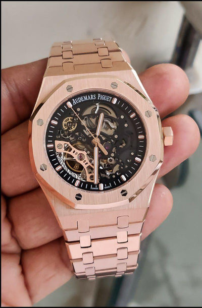 Au_emars Piguet Royal Oak Double Balance Wheel Openworked - Rose Gold_J11