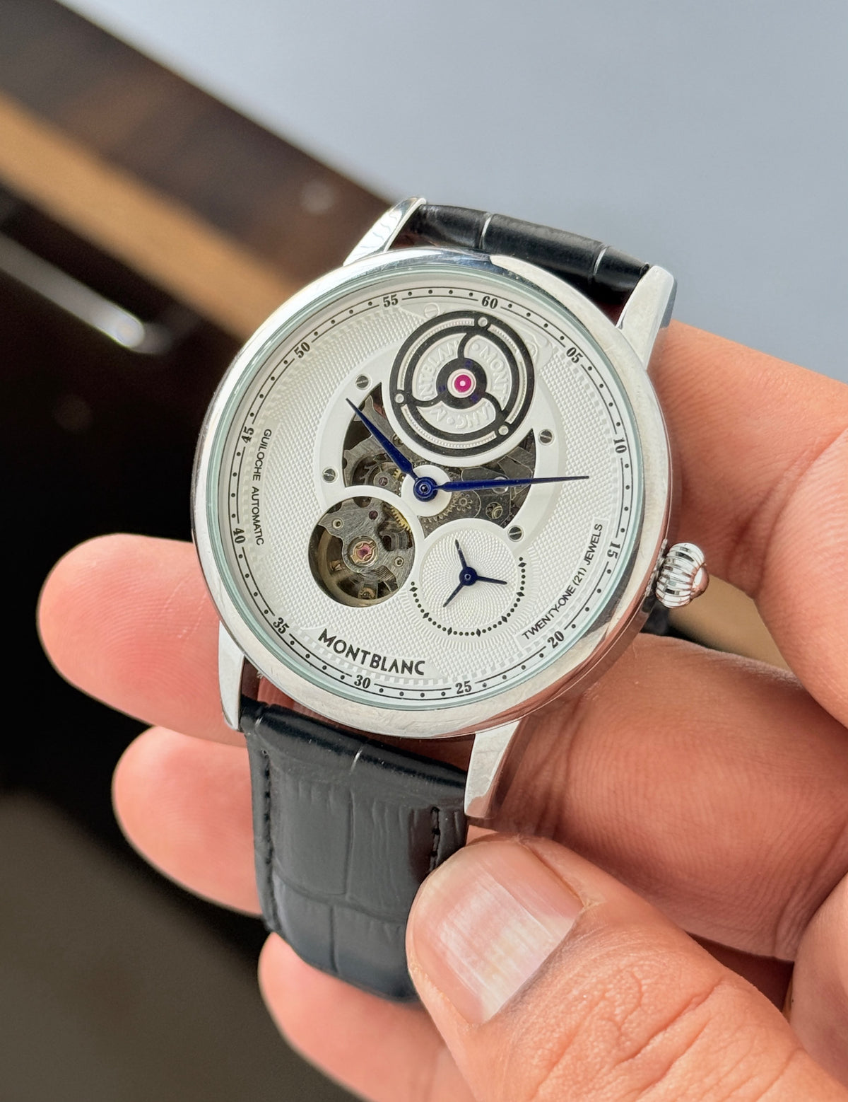MONTBLANC Tourbillon Premium Collection Now in leather strap❤️_S6