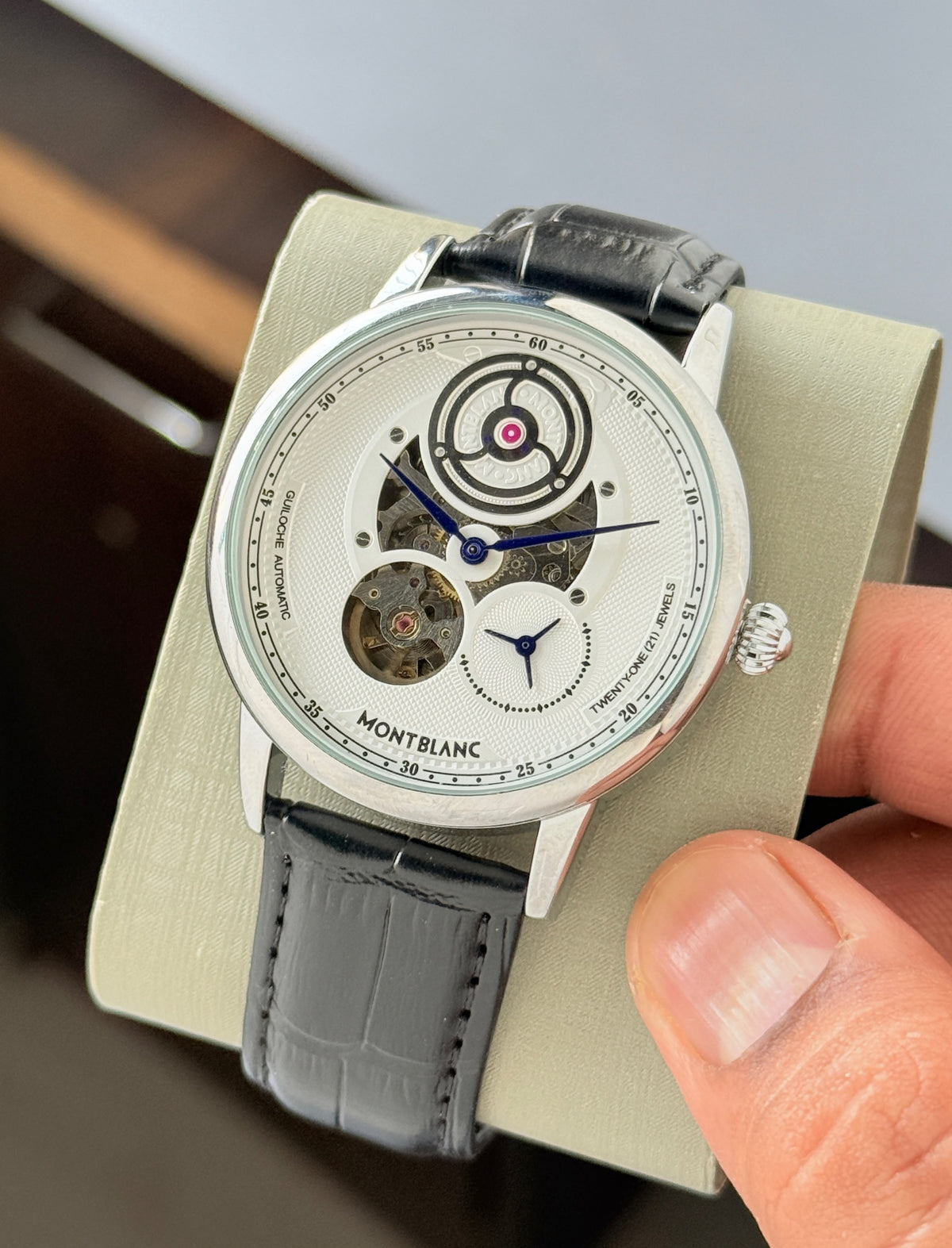 MONTBLANC Tourbillon Premium Collection Now in leather strap❤️_S6