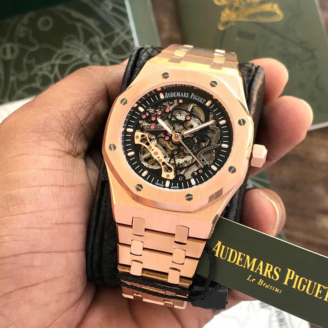 Au_emars Piguet Royal Oak Double Balance Wheel Openworked - Rose Gold_J11