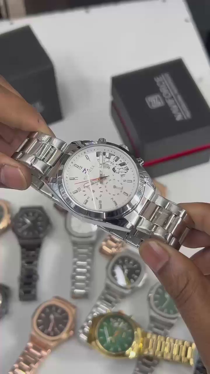 Load video: Tomm@y Hilfiger Chronograph Watch_S13