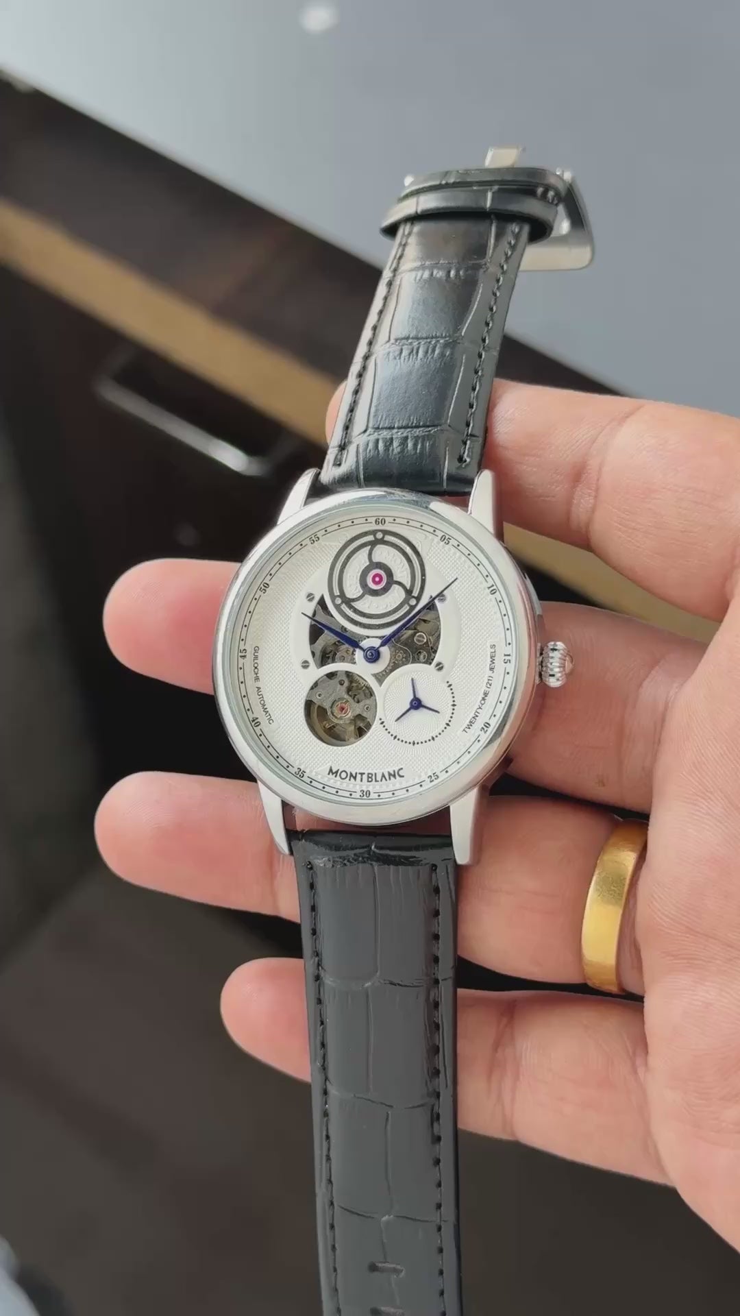 MONTBLANC Tourbillon Premium Collection Now in leather strap❤️_S6